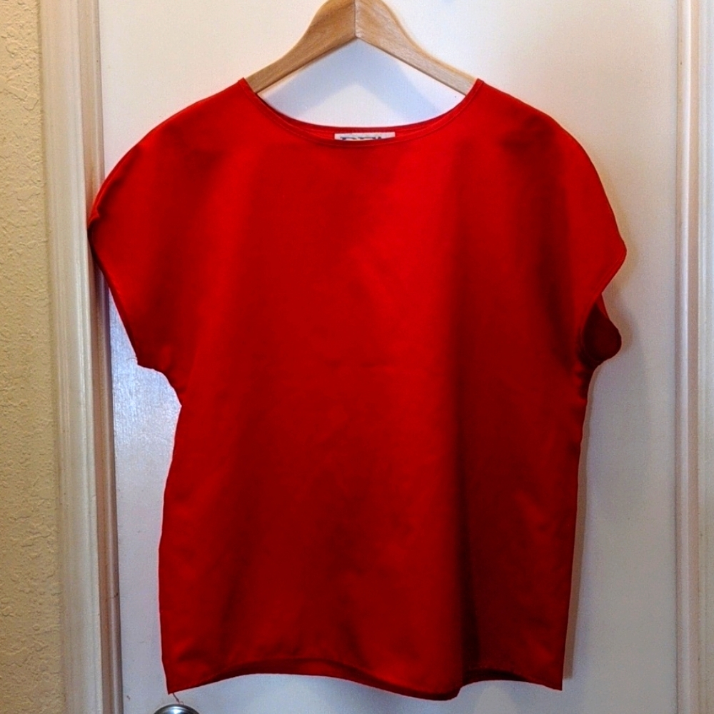 Vintage Red Blouse